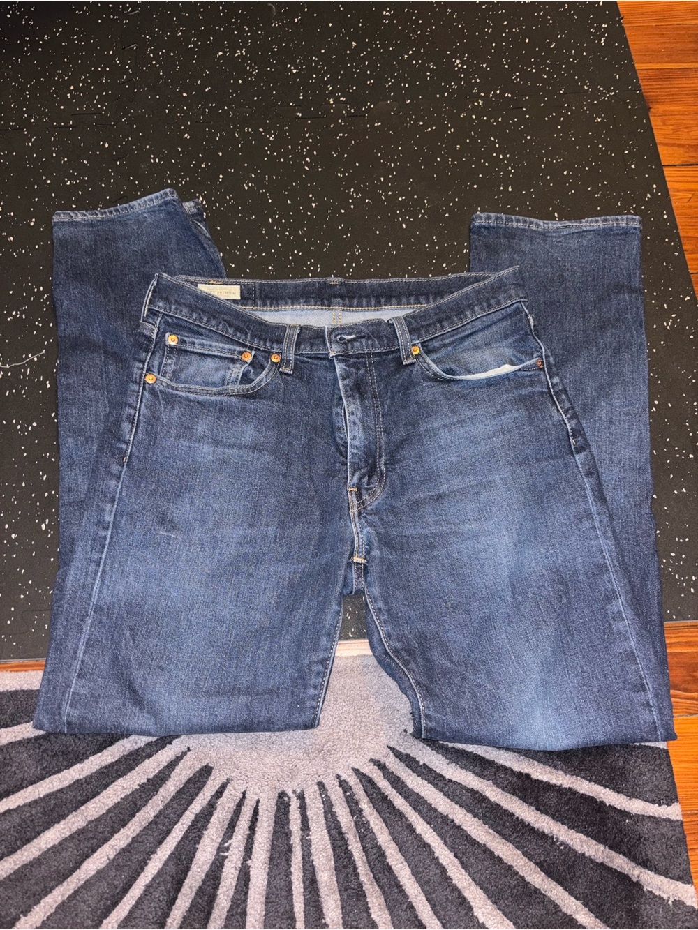 Levi's Men's Dark Blue Straight Jeans